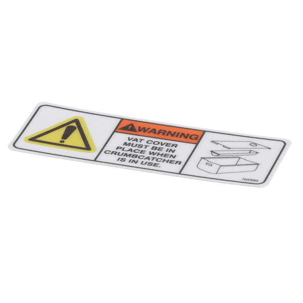 (image for) BKI (Barbeque King) N0395 DECAL, VAT COVER SAFETY WARN